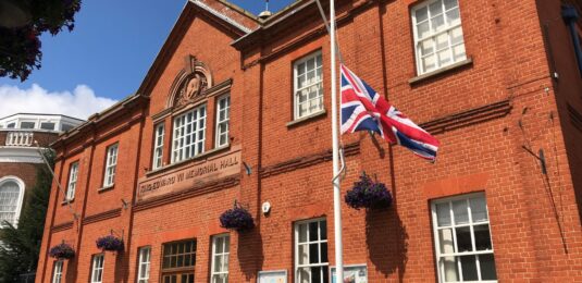 Half-mast in memory of Keith Bovill
