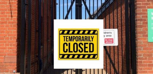 Memorial gardens temporary closure