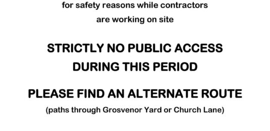 Gardens and route closure