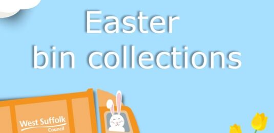 Easter/Spring bin collections from West Suffolk Council.